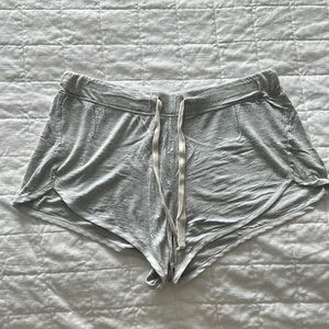 Sunday Sunday Banana Republic Gray Lightweight Thin Shorts w/White Trim
